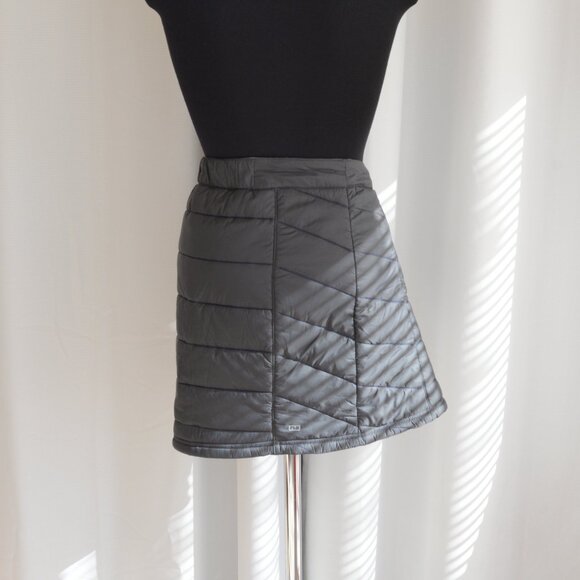 Smartwool Smartloft PHD Merino Wool Grey Puffer Mini Skirt Sz S - Picture 3 of 9